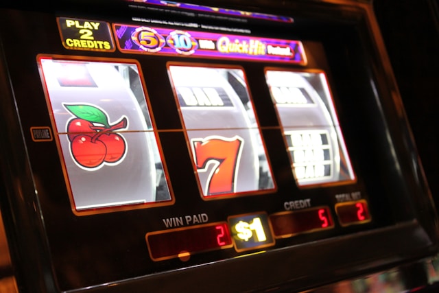 An image of a slot machine.