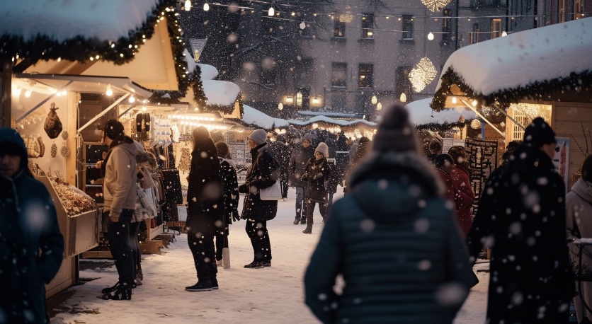 An image of Germany's Christmas market.