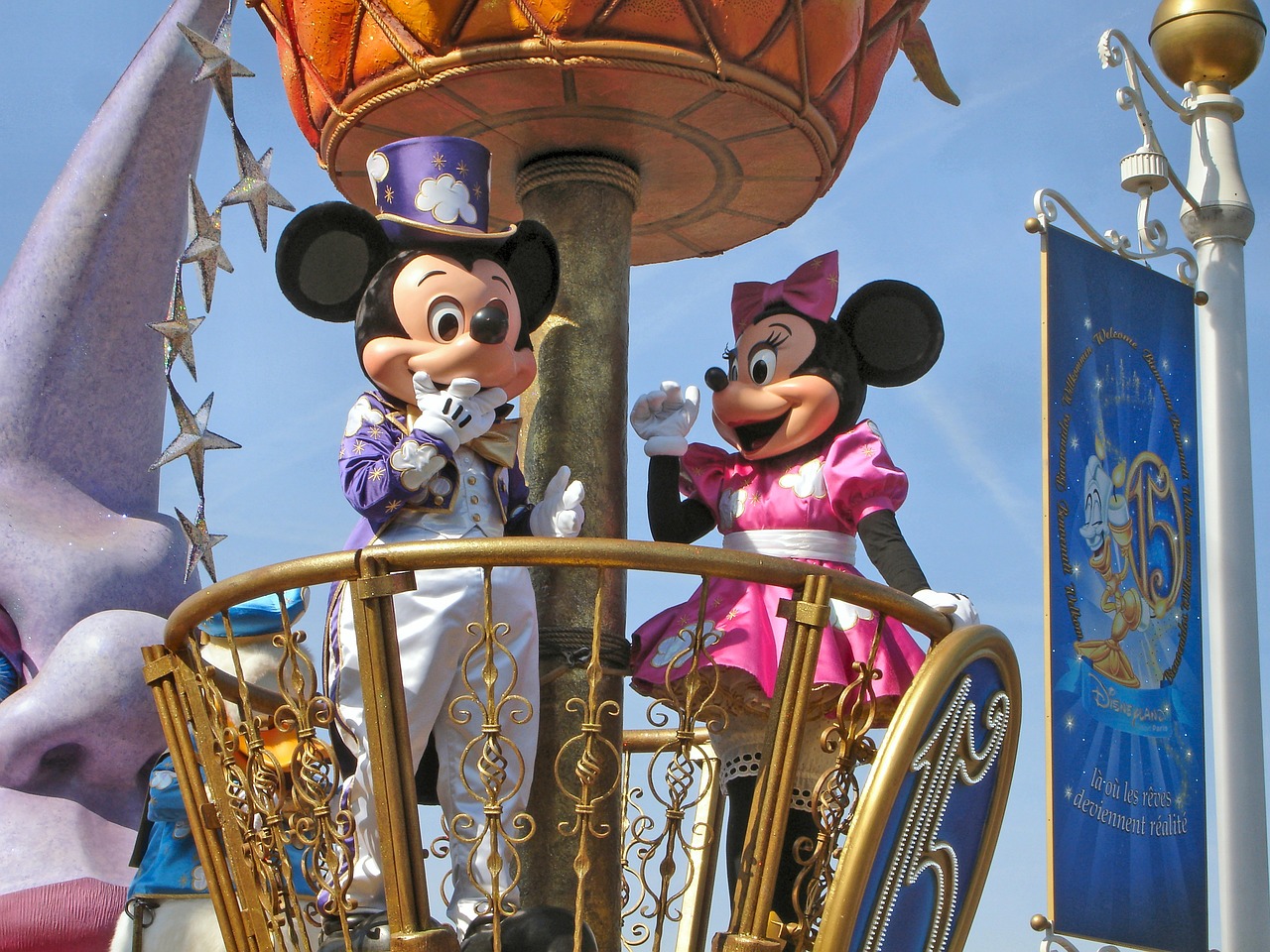 An image of Mickey and Minnie at Disneyand for Halloween 2024 and Spooky Season.