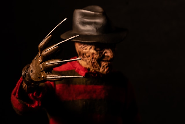 An image of someone dressed up as Freddy Kruger for Spooky Season at Alamo Draft House.