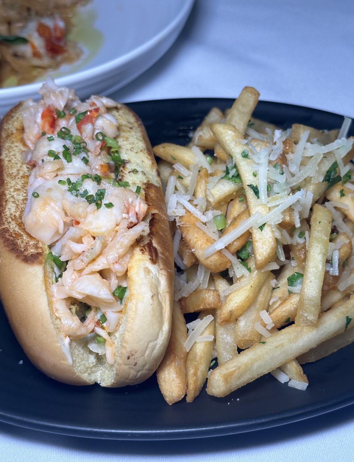 An image of the lobster roll at The Lobster