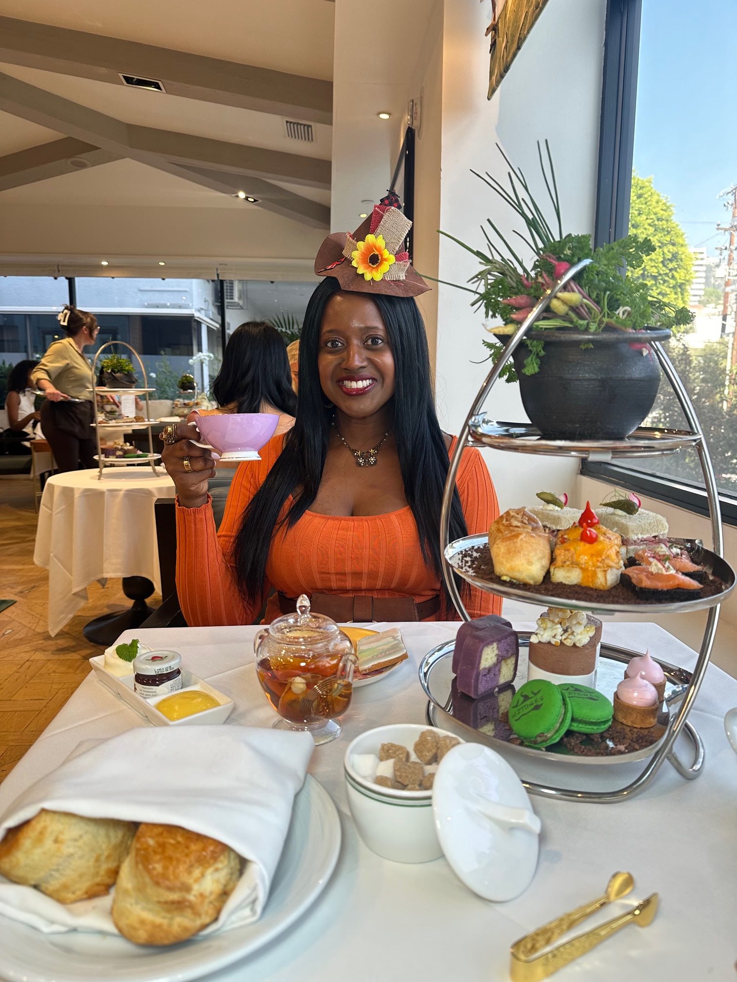 An image of lifestyle blogger Ariel Johns at the London at West Hollywood at Beverly Hills' Wicked Witches Tea.