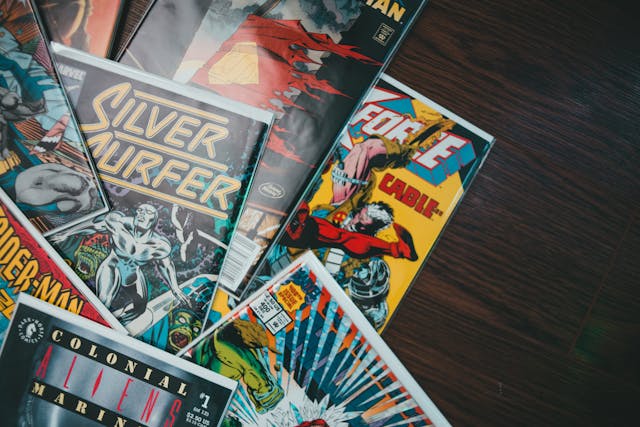 An image of comic books.