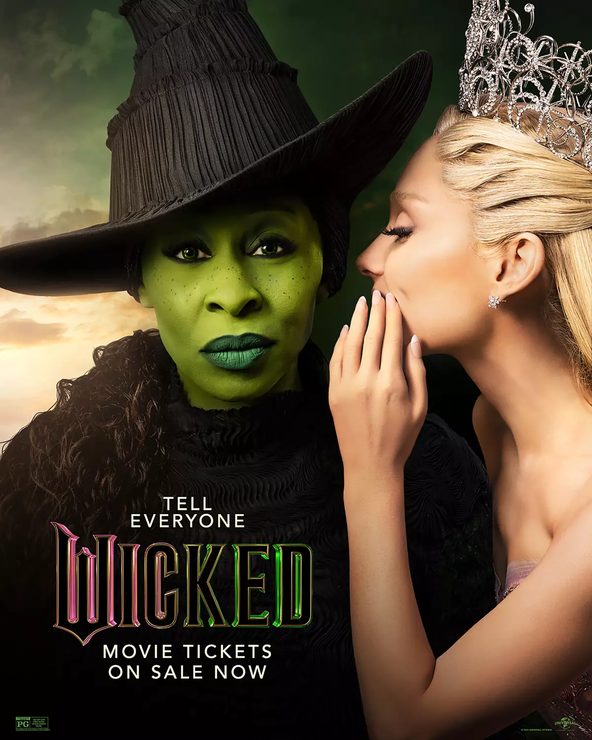 An image of the Wicked movie poster.