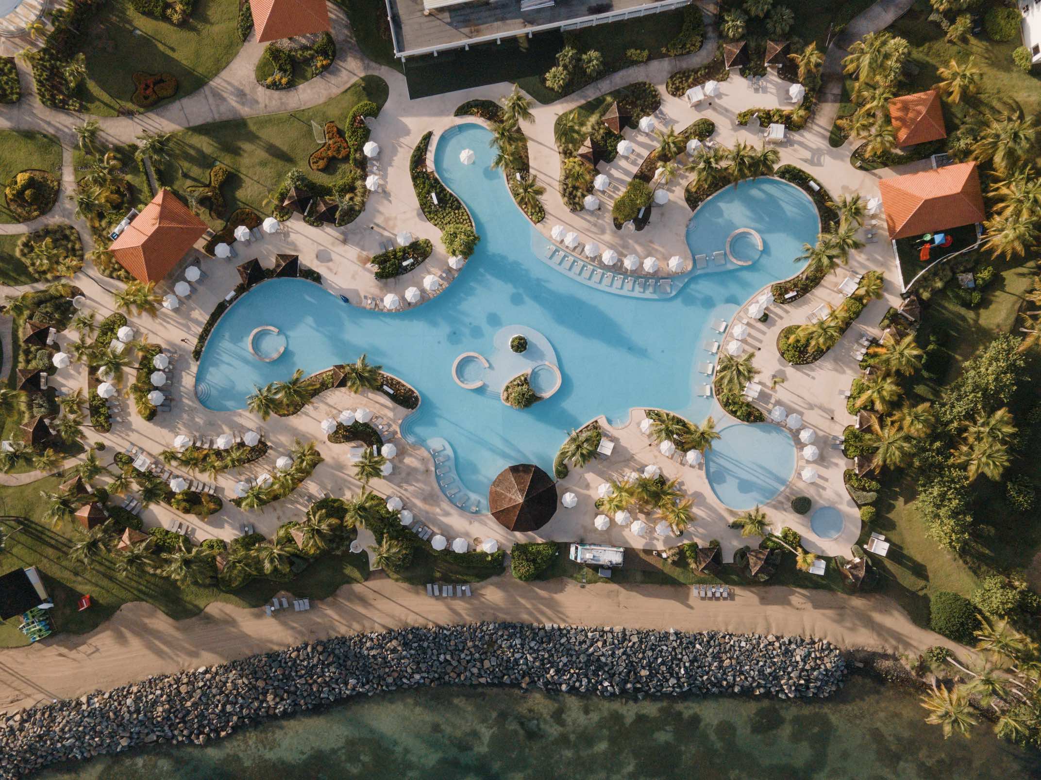 A birdseye image of the Hyatt Regency Grand Reserve Puerto Rico.