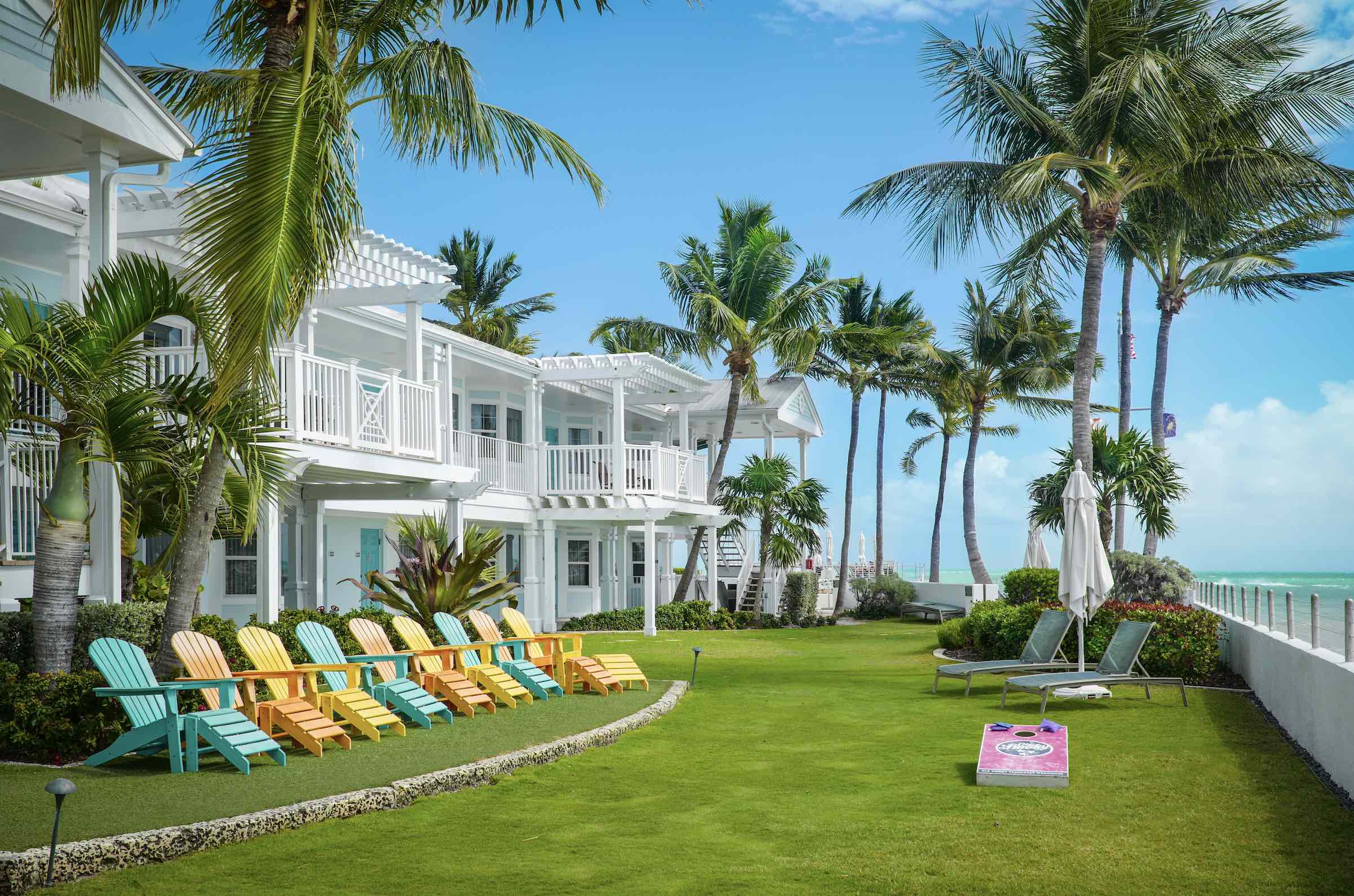 An image of the lawn of the Southernmost Beach Resort.