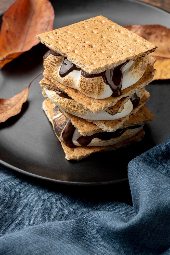 An image of two smores.