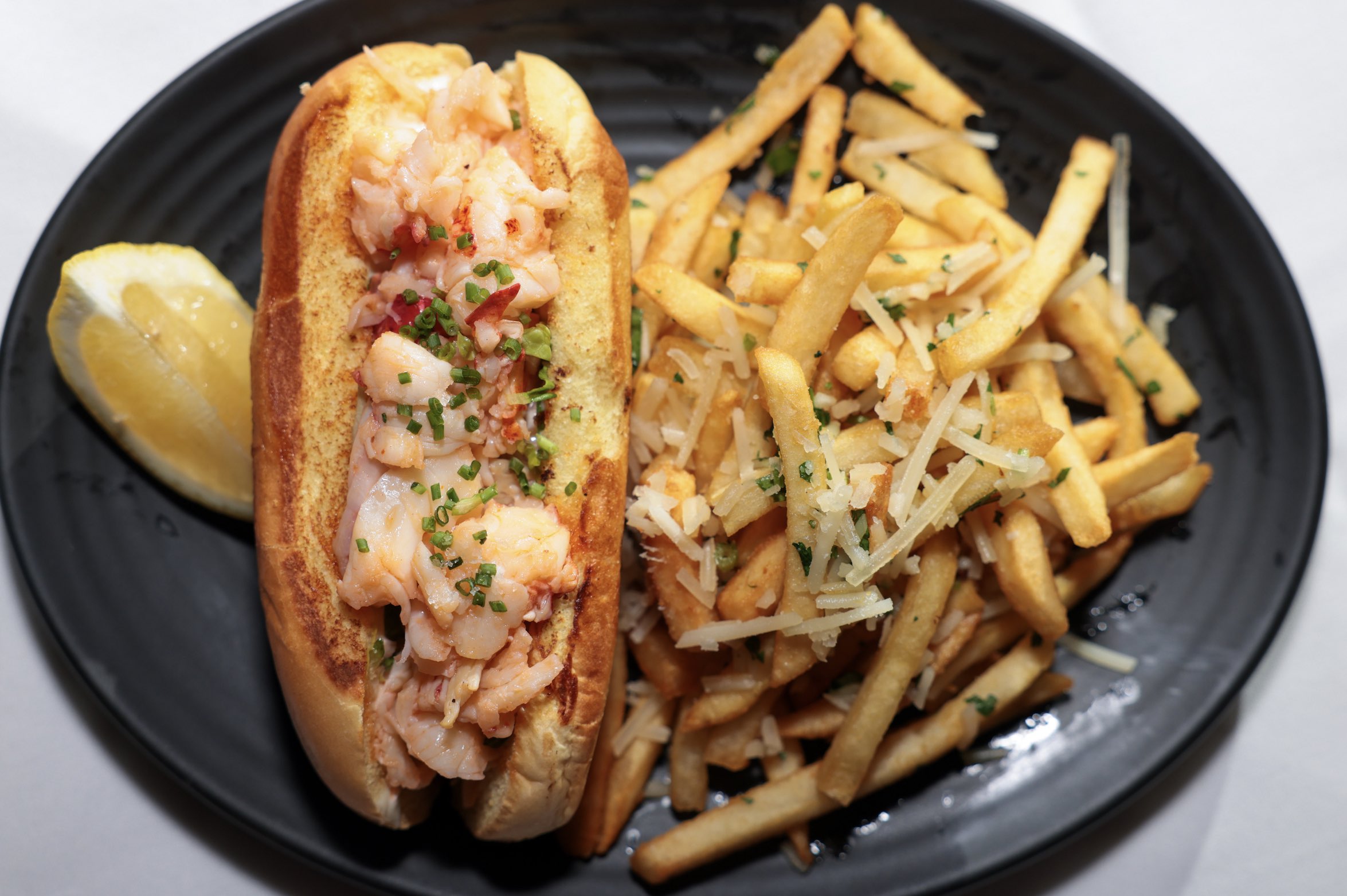 An image of the mini lobster roll at The Lobster.