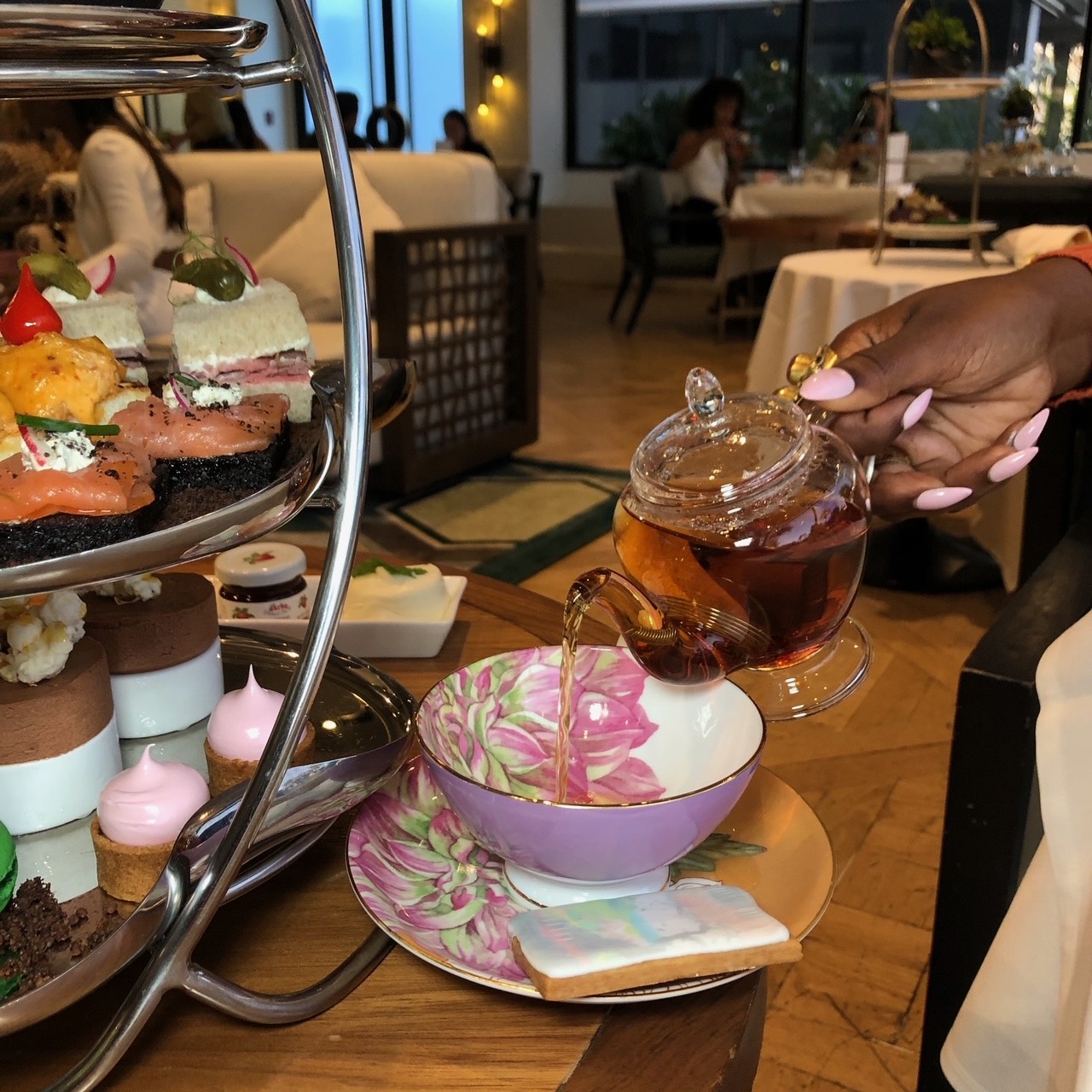 An image of the tea at the Wicked Witches Afternoon Tea at The London West Hollywood at Beverly Hills.