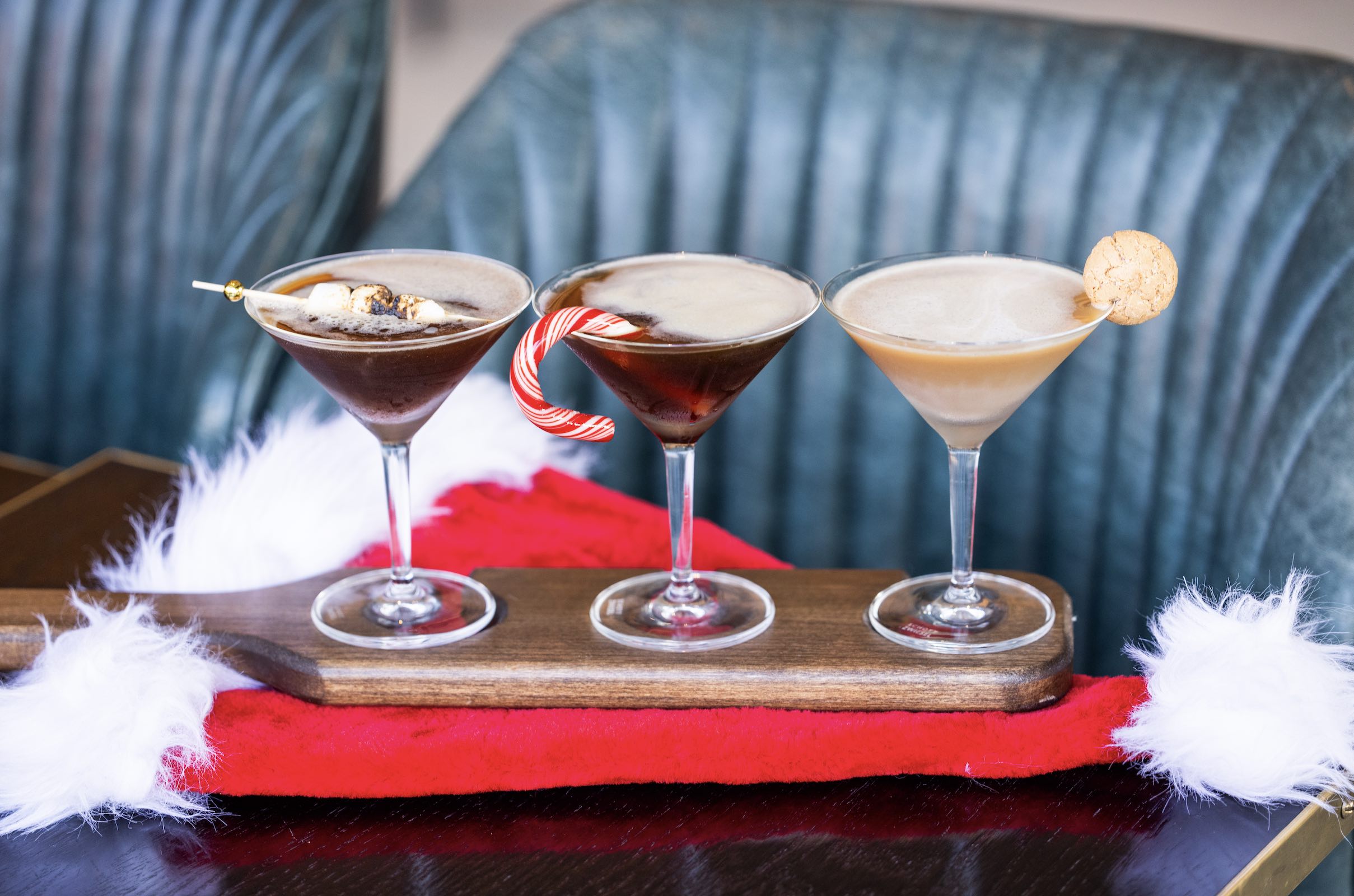 An image of the three new espresso martinis at the Godfrey Hotel.