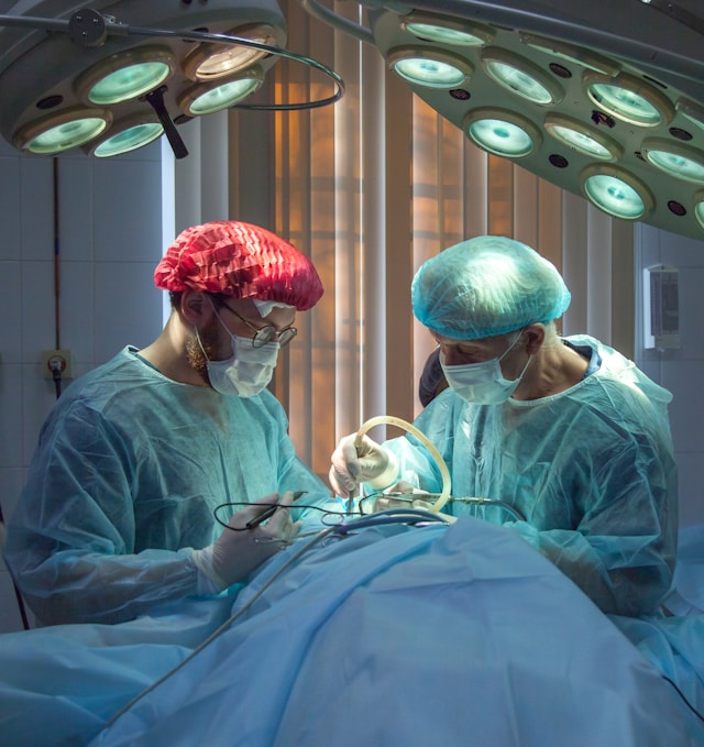 An image of surgeons performing surgery.