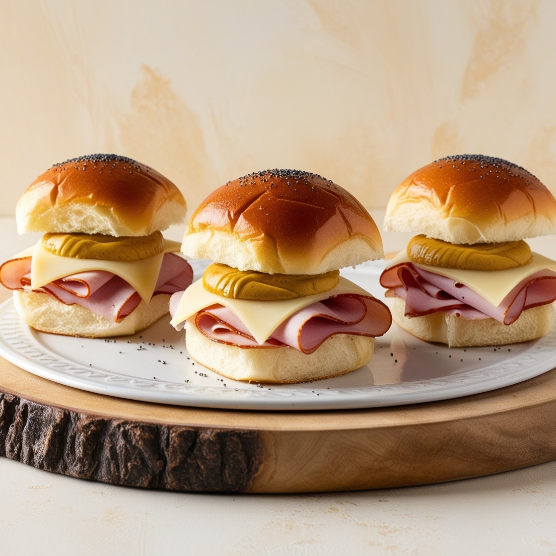 An image of Holiday Ham and Cheese Sliders.