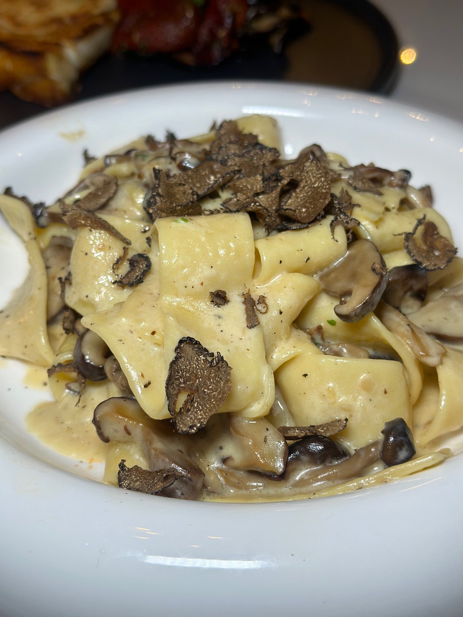 An image of Truffle Pasta at new fine dining near me Palma Ristorante.