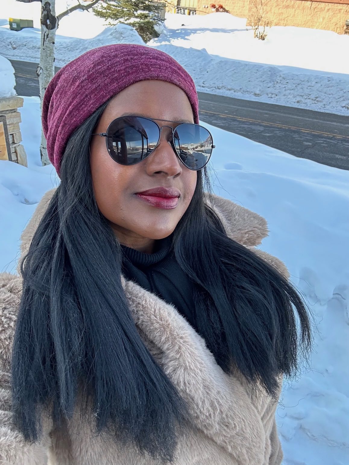 An image of lifestyle blogger Ariel John at Sundance Film Festival.