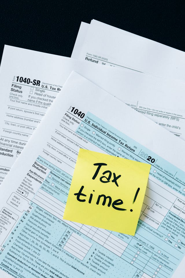 An image of tax documents.