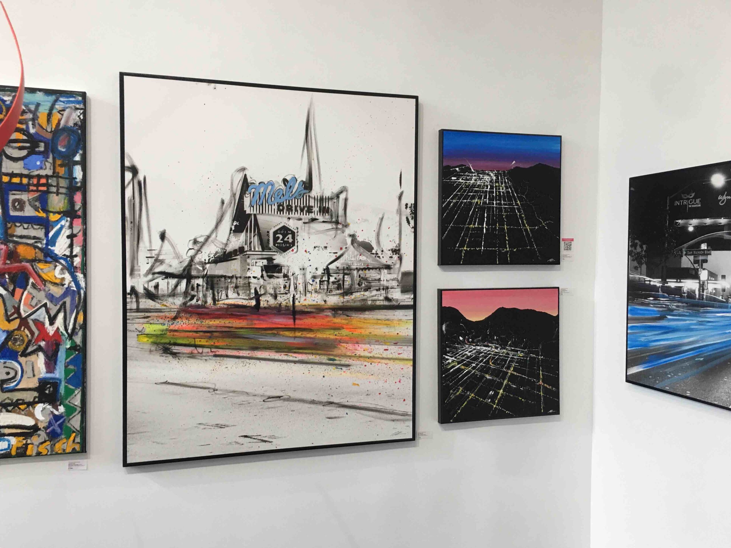 An image of Mel’s Diner in Kasprzak’s art show at the Andaz West Hollywood.