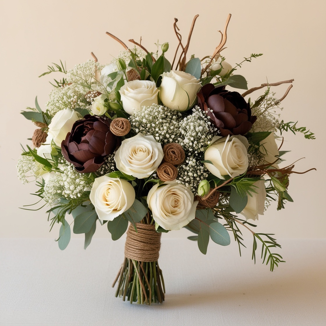 An image of a wedding bouquet with the Pantone Color of the Year 2025 as an accent.