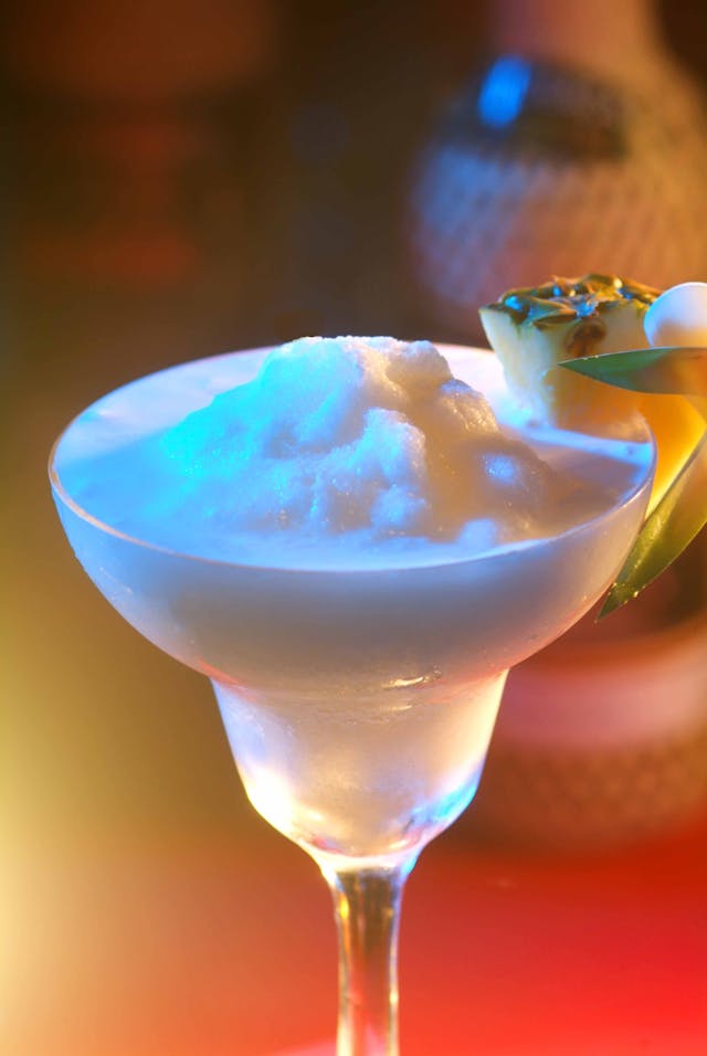 An image of a  Piña Colada from the Ninja Slushi machine.