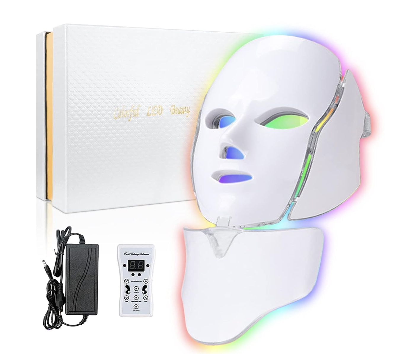 An image of an LED red light therapy mask.