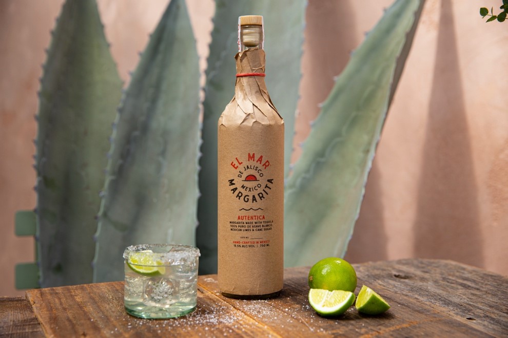 An image of a bottle of EL MAR Margarita.