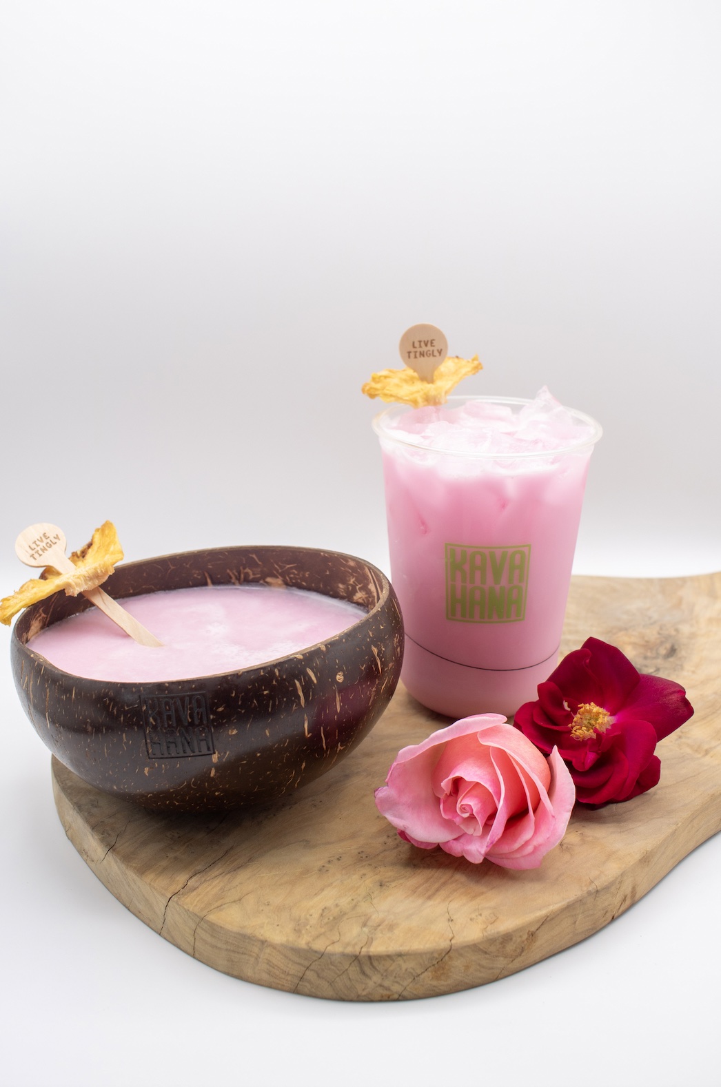 An image of the Rose Apple Kava Nectar drink.