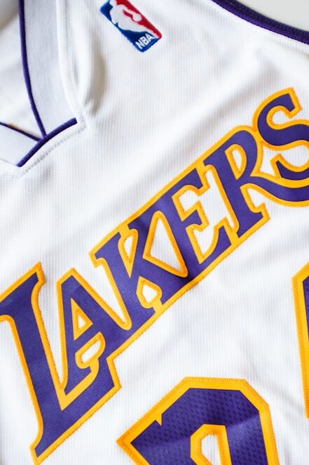 An image of an LA Lakers jersey.