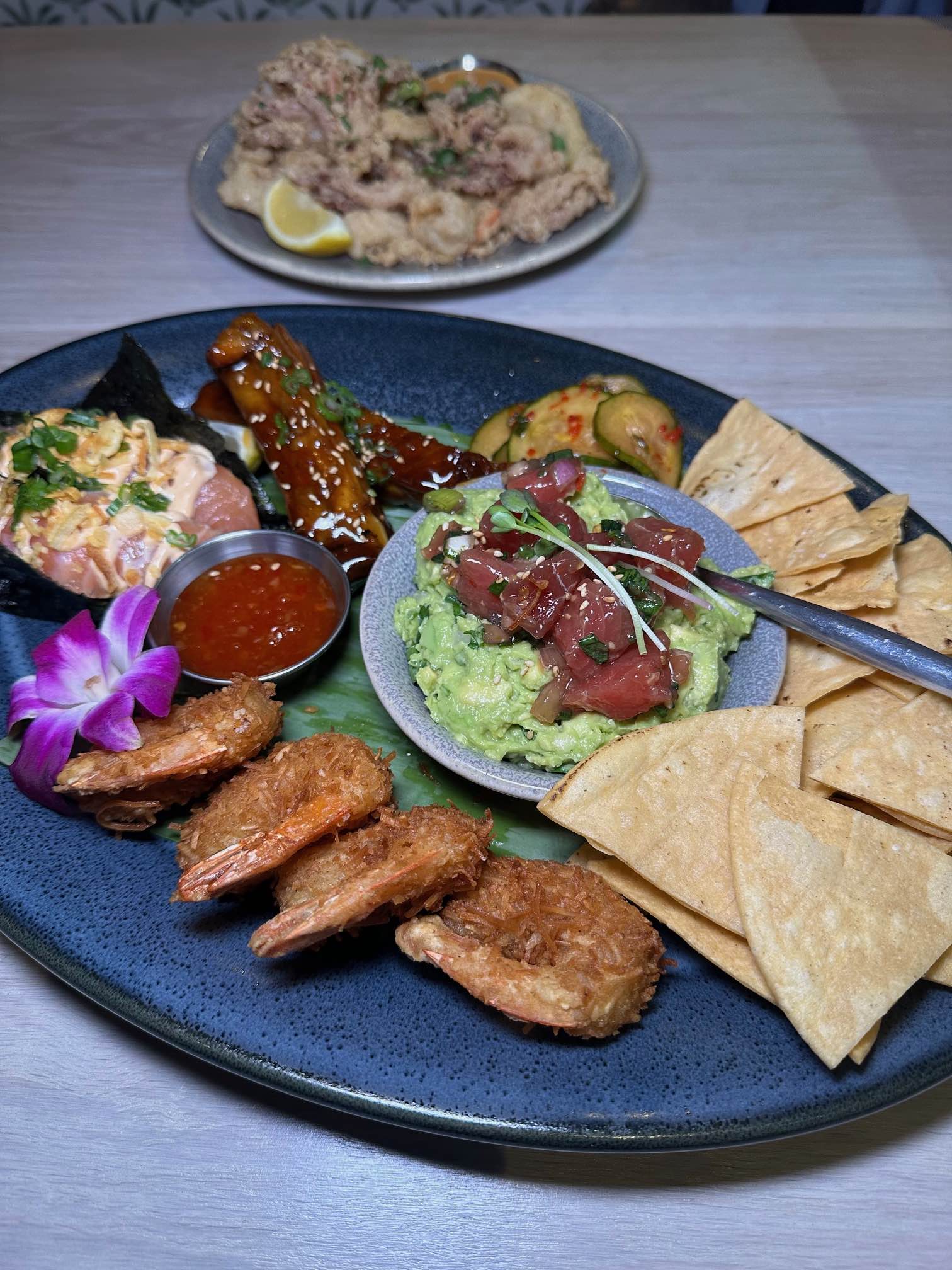 An image of a seafood platter from Pacific Catch.