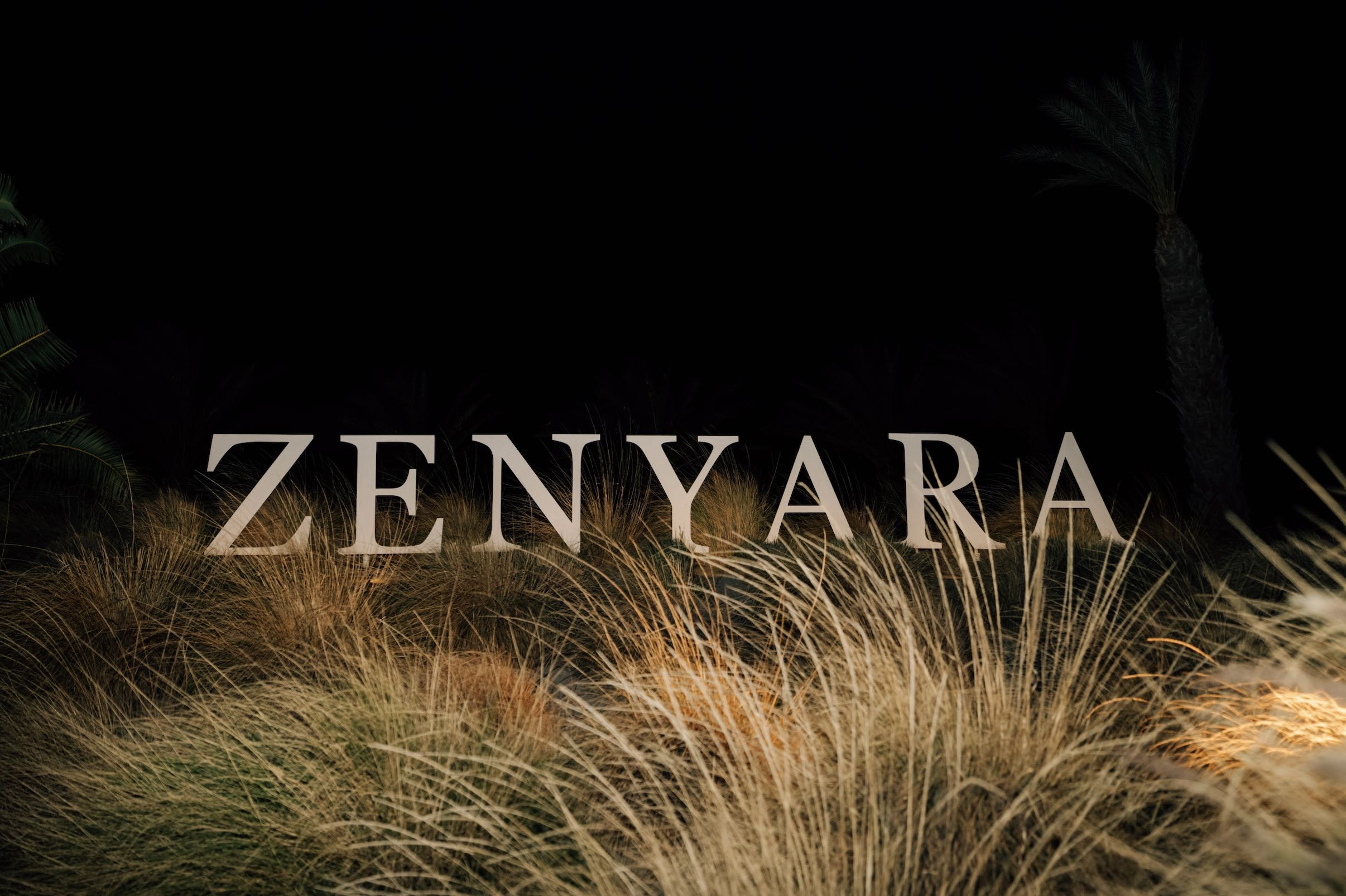 An image of the sign for ZENYARA® Desert Nights.