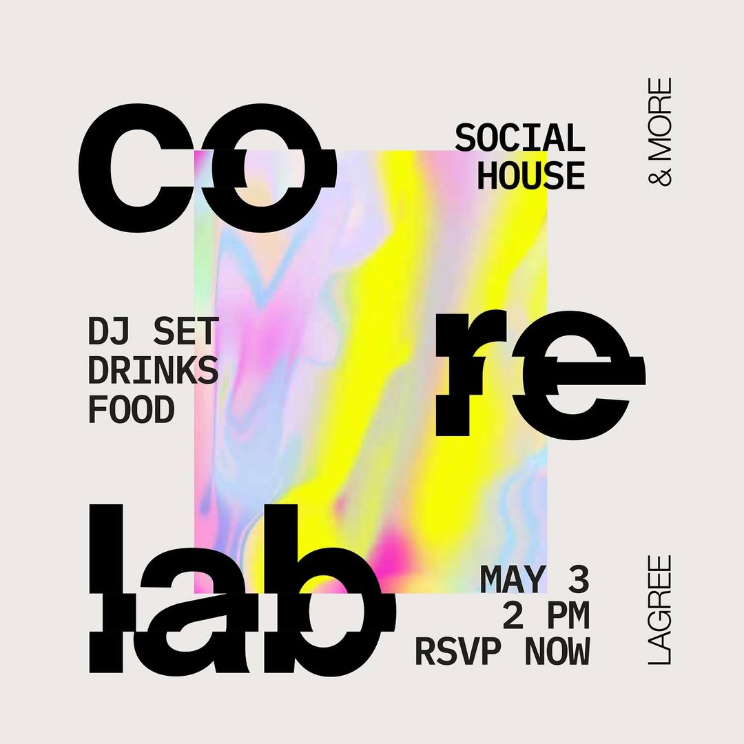 An image of the CoreLab LA flyer.