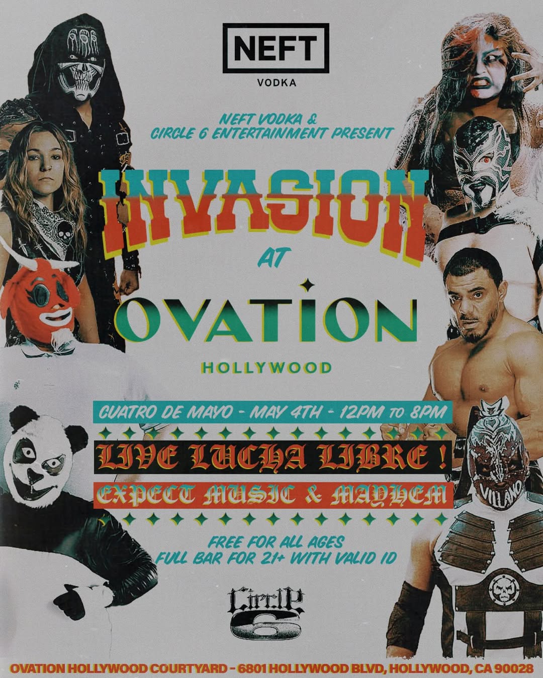 An image of a flyer for the Circle 6 Cinco de Mayo festival.