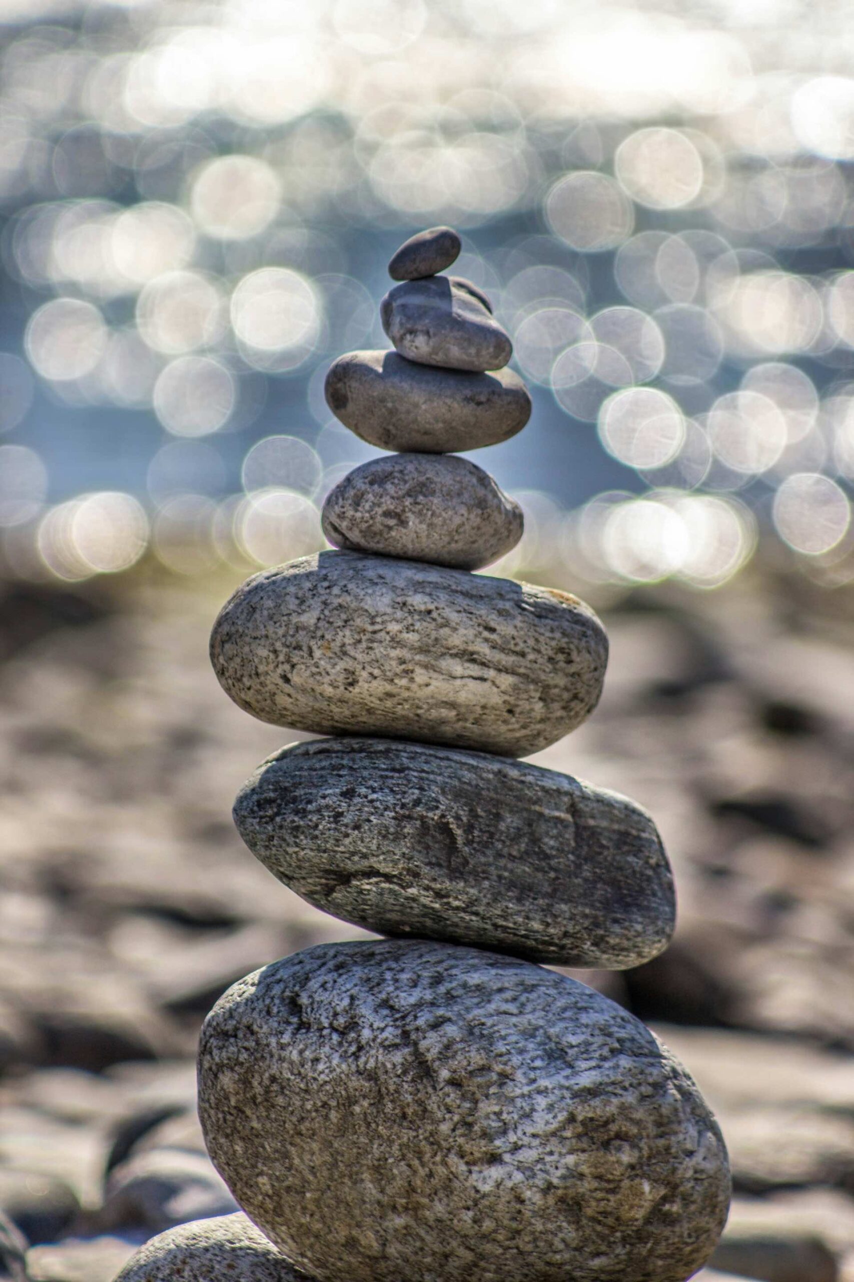 An image of rocks on the beach.