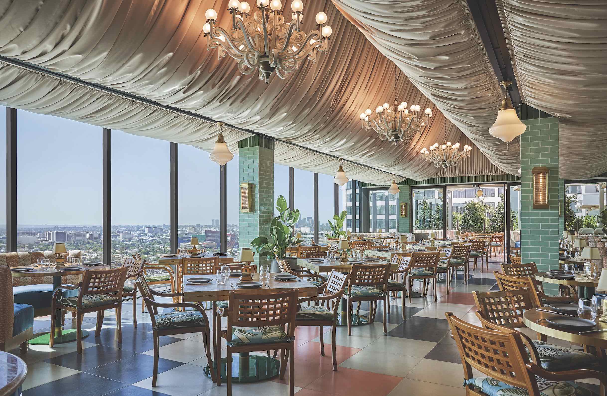 An image of Merois rooftop restaurant.