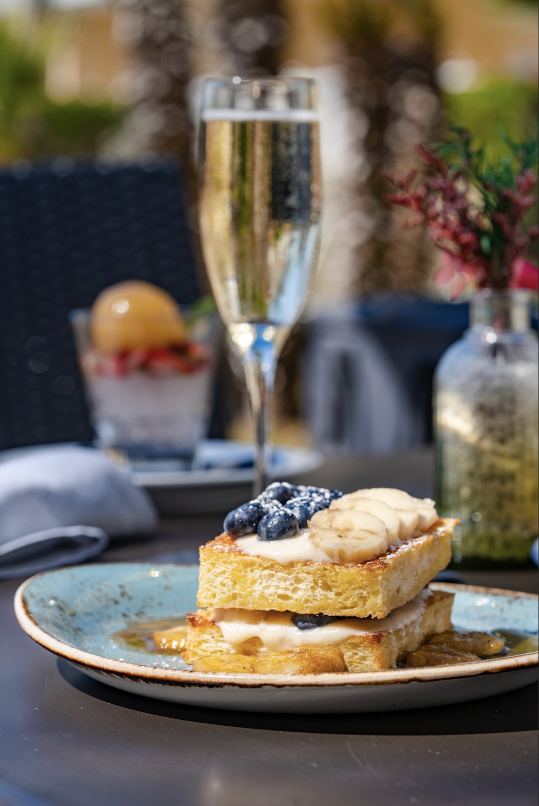 An image of the brunch from the Beachside Restaurant & Bar, located within the scenic Jamaica Bay Inn.