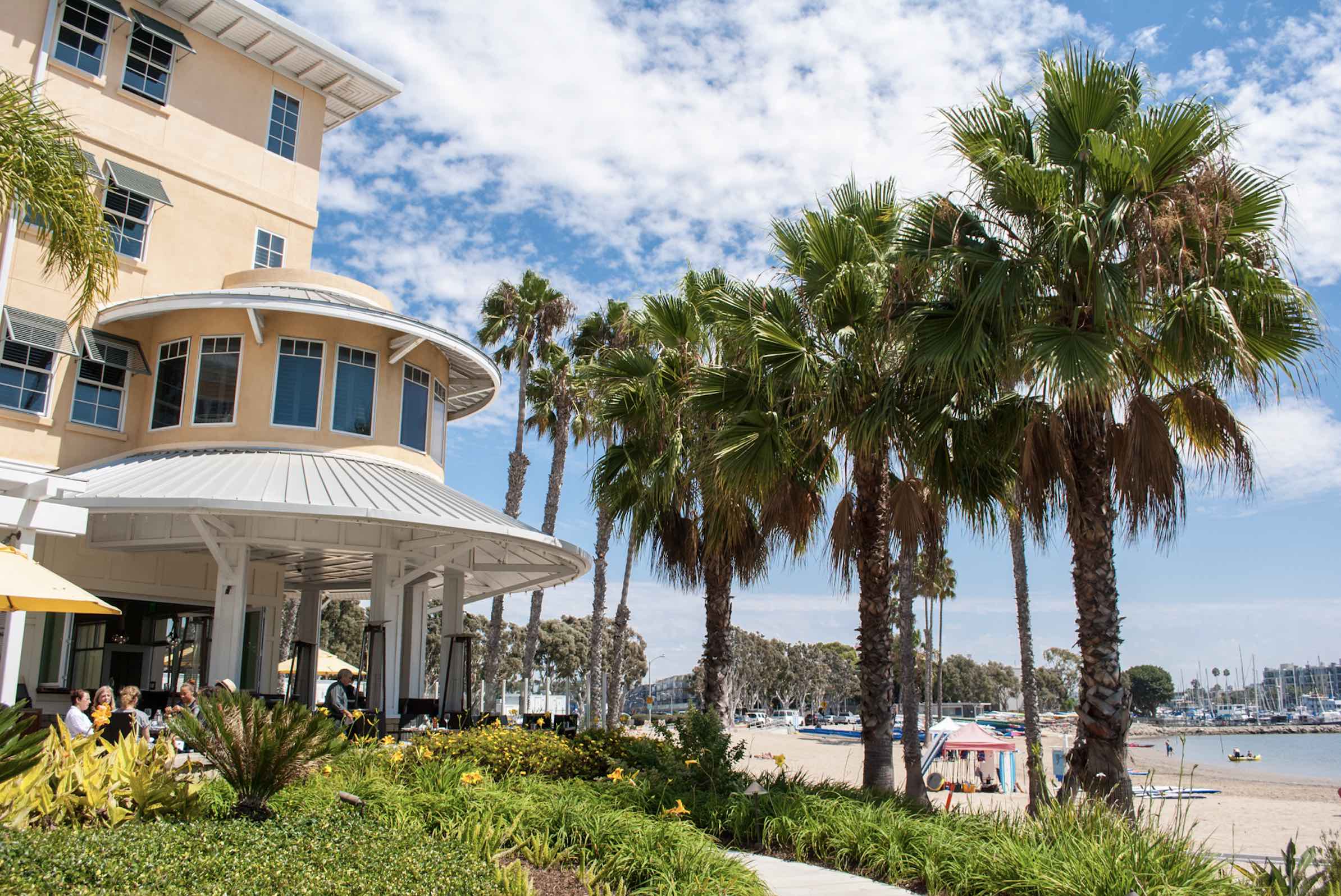 An image of the exterior of the Jamaica Bay Inn Hotel.