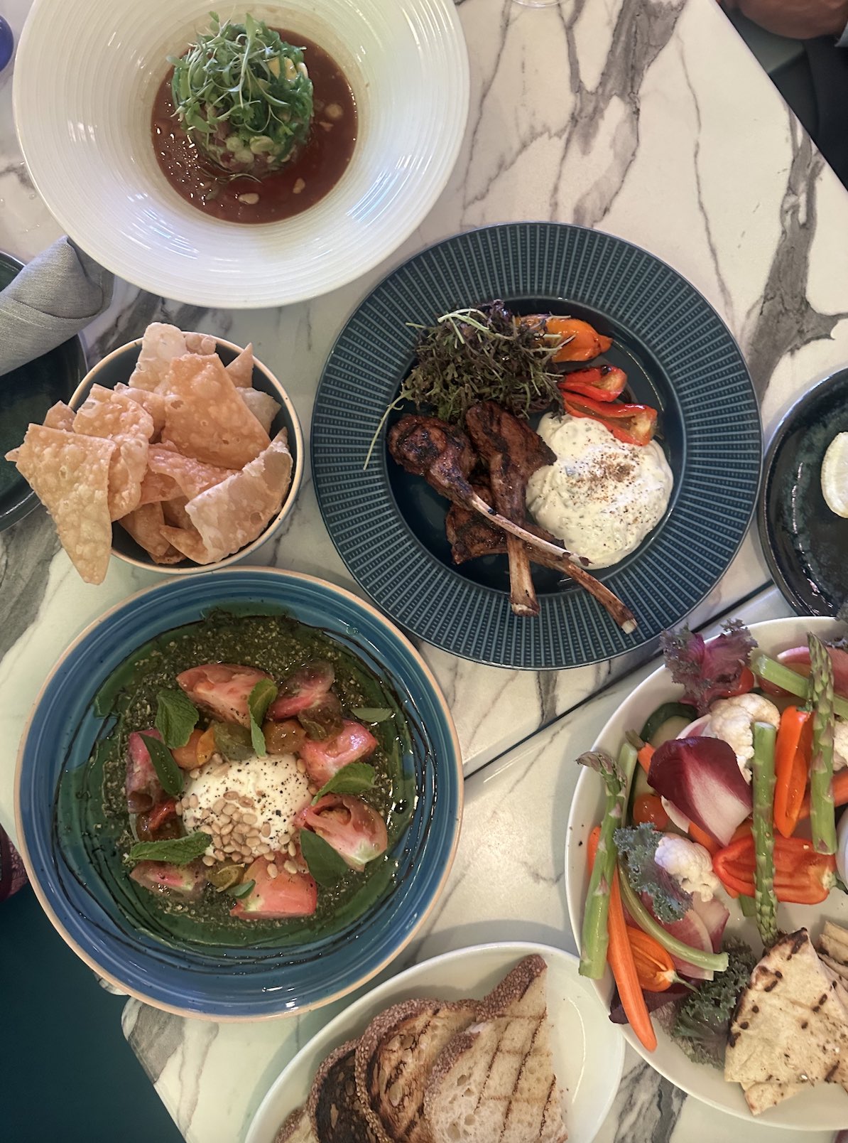 A birdseye image of  the spread at SALT.