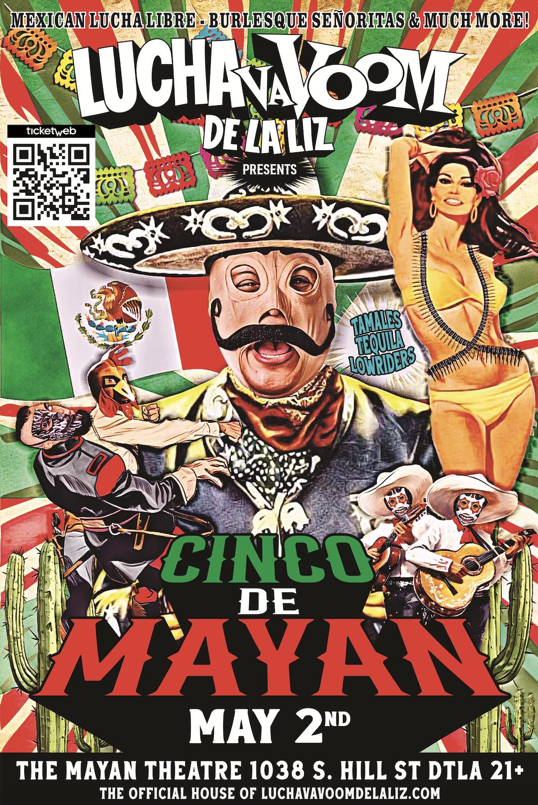 An image of the flyer for Lucha VaVoom de La Liz (LVVDLL).