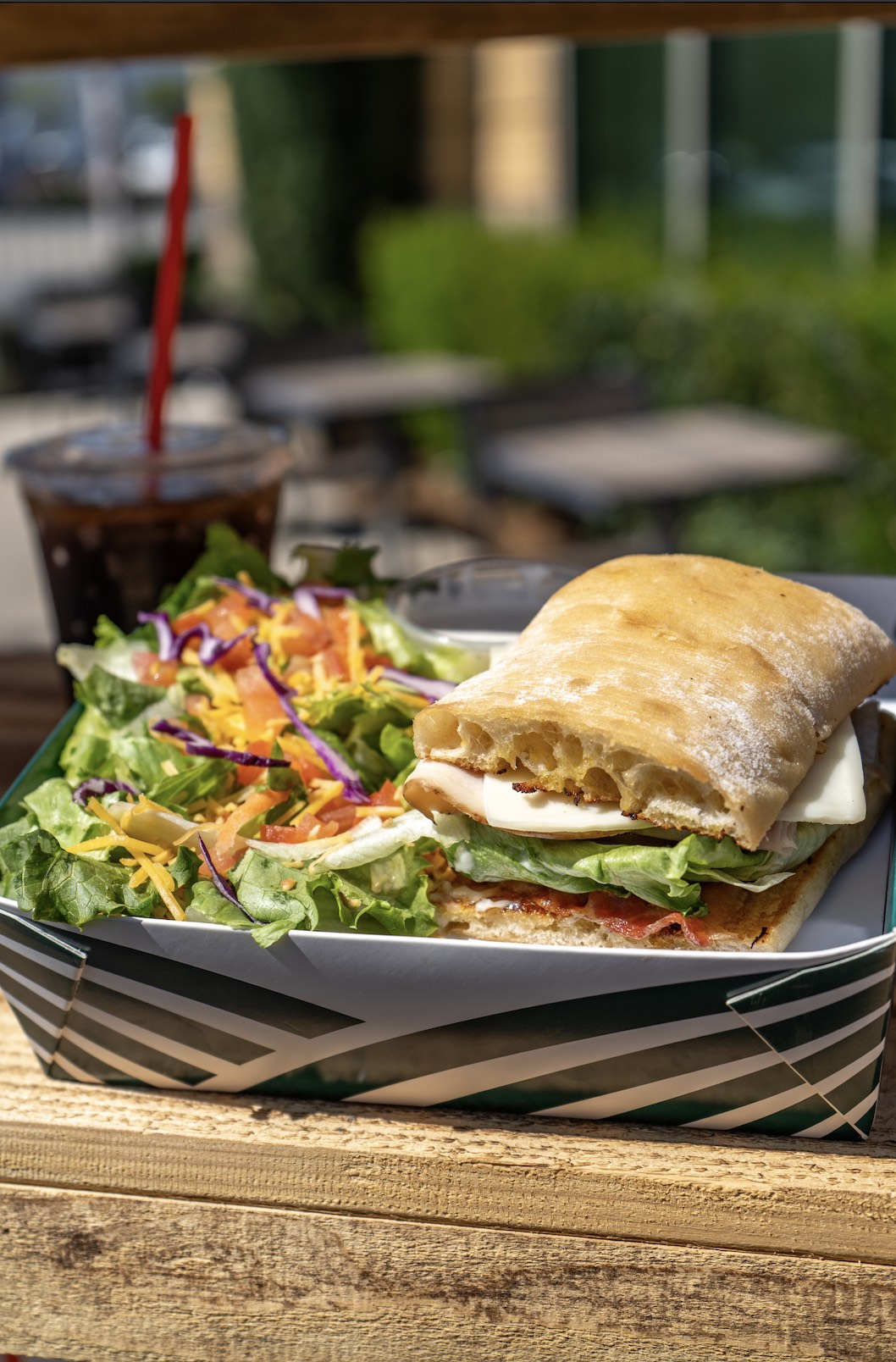 An image of a new sandwich served at Farmer Boys.