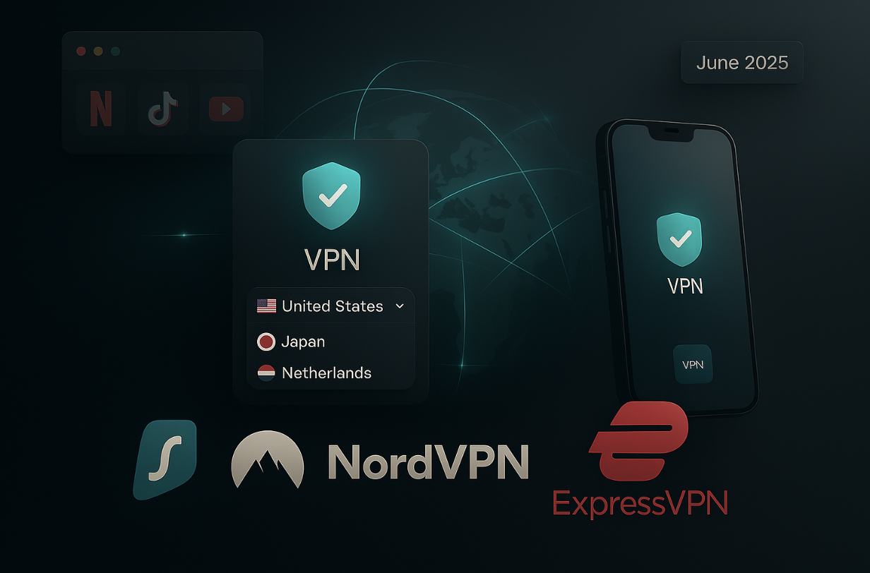 An image of several VPN logos.