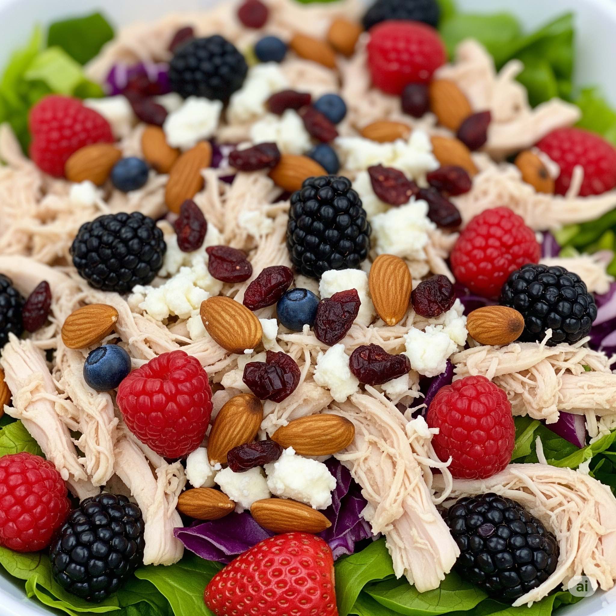 An image of the Berry Almond Chicken Salad.