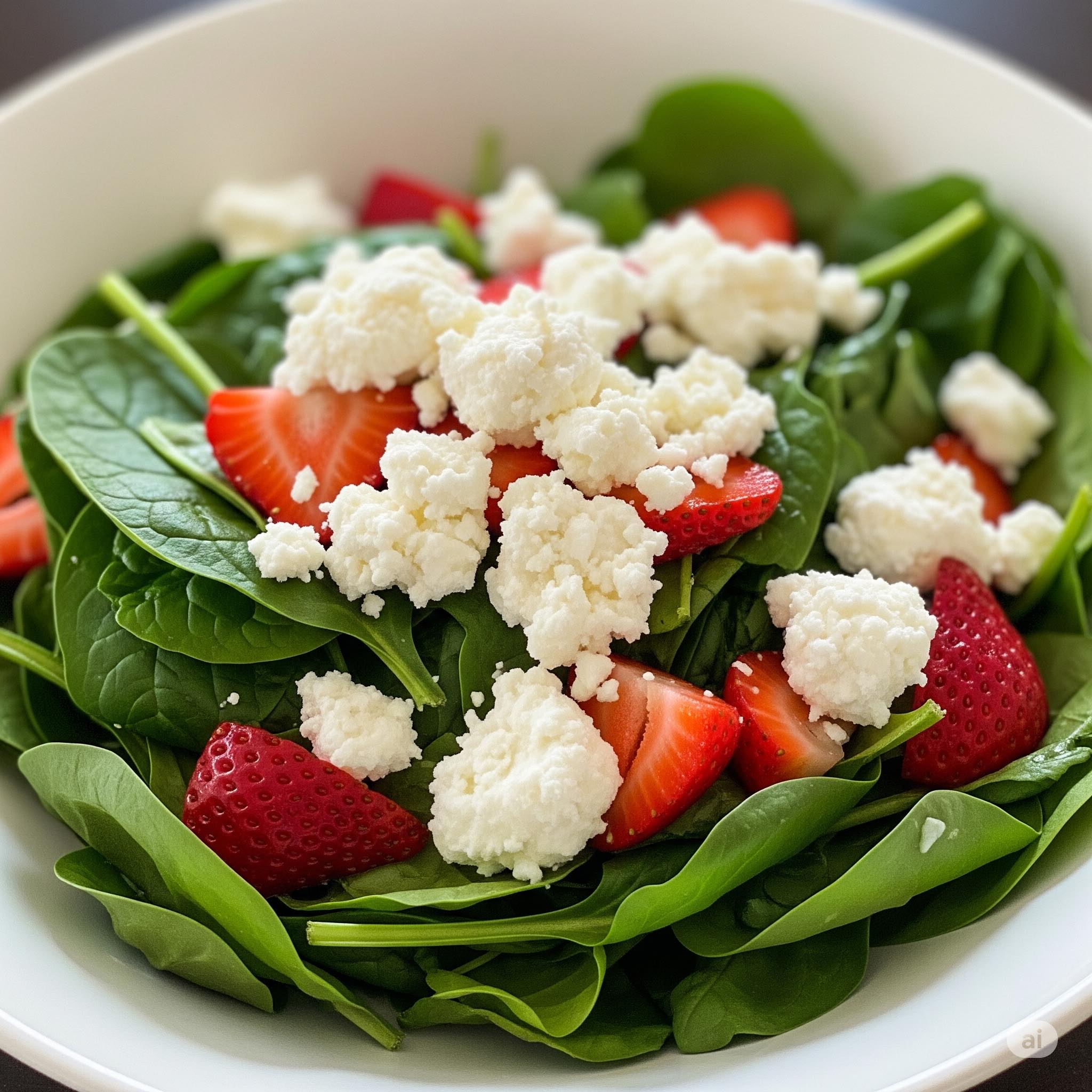 An image of the Strawberry Spinach Power Salad.