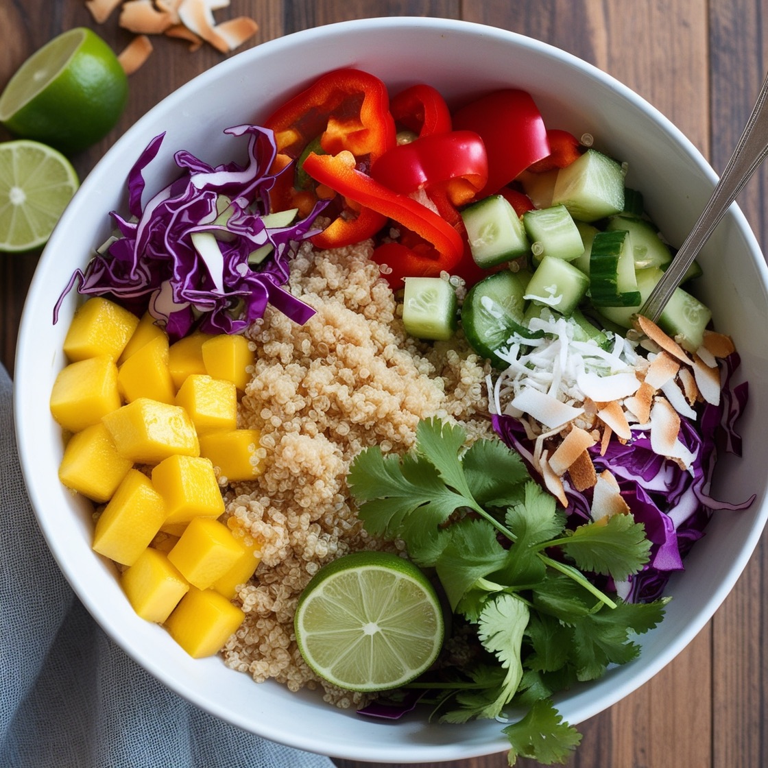 An image of the Tropical Mango Quinoa Salad.