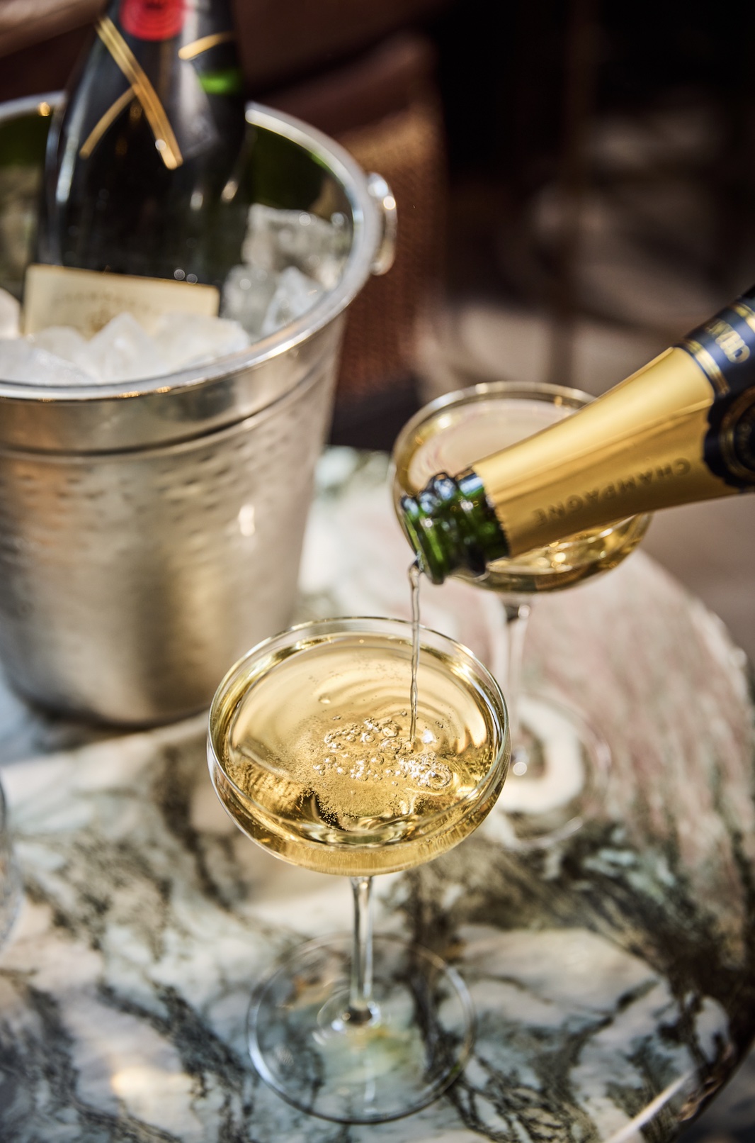 An image of a glass of champagne
