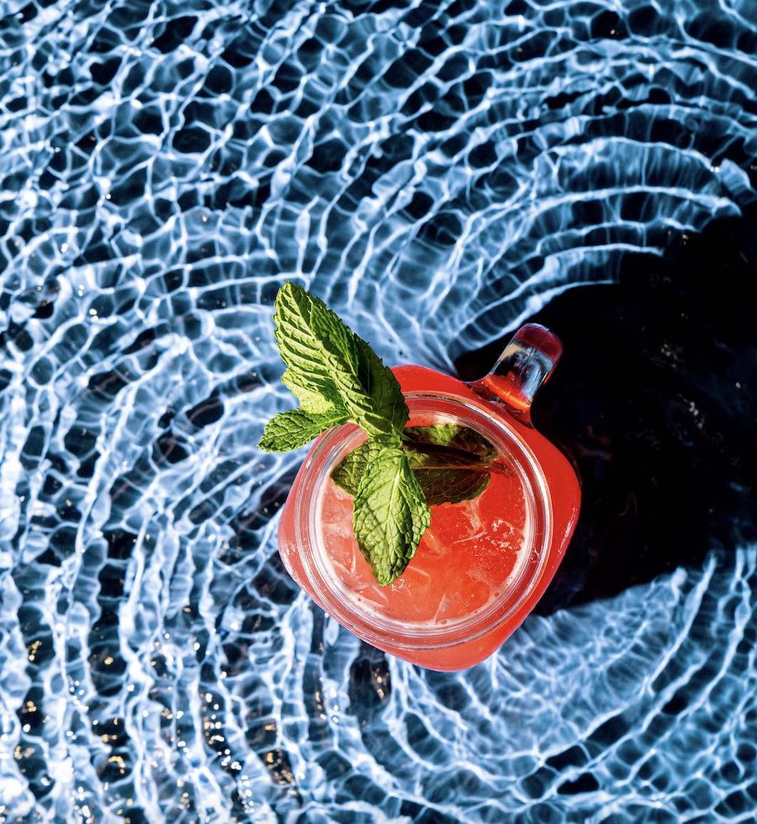 An image of a watermelon agua fresca from Tocaya Organica.