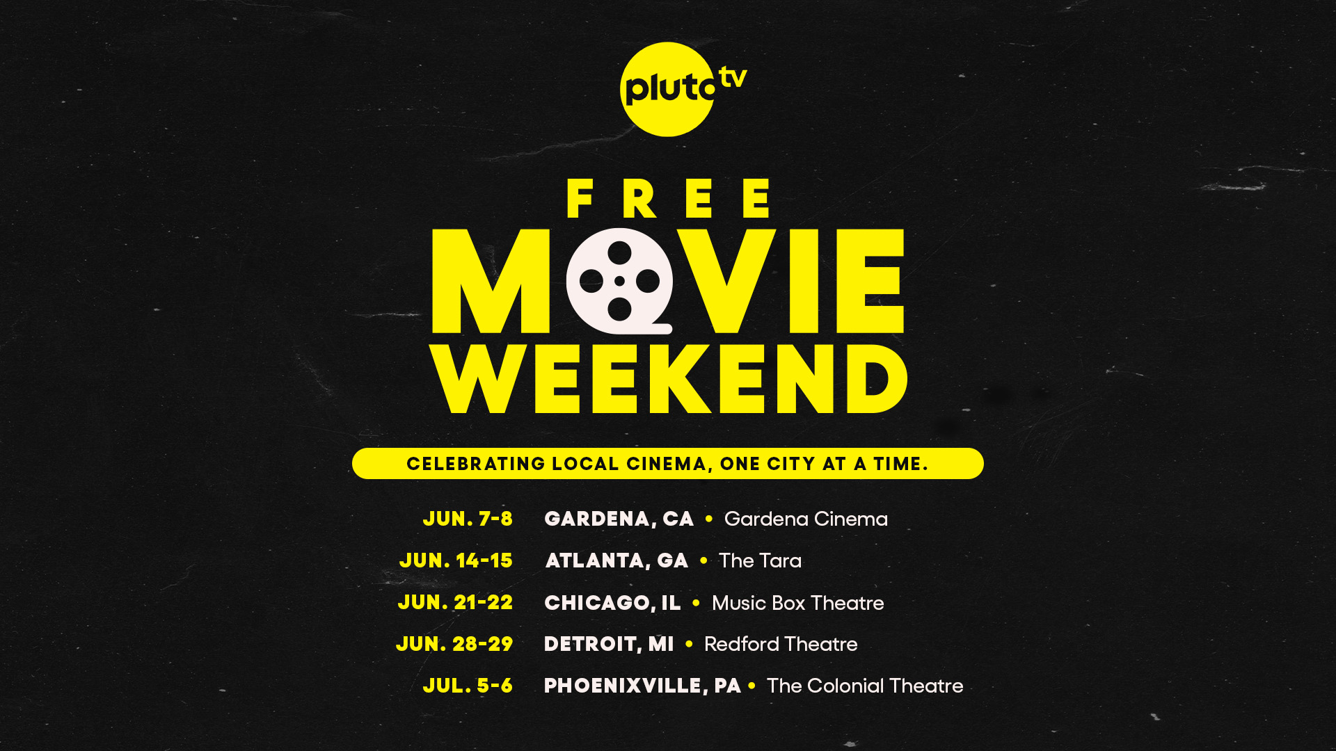 An image of the FREE movies playing at the Gardena Cinema