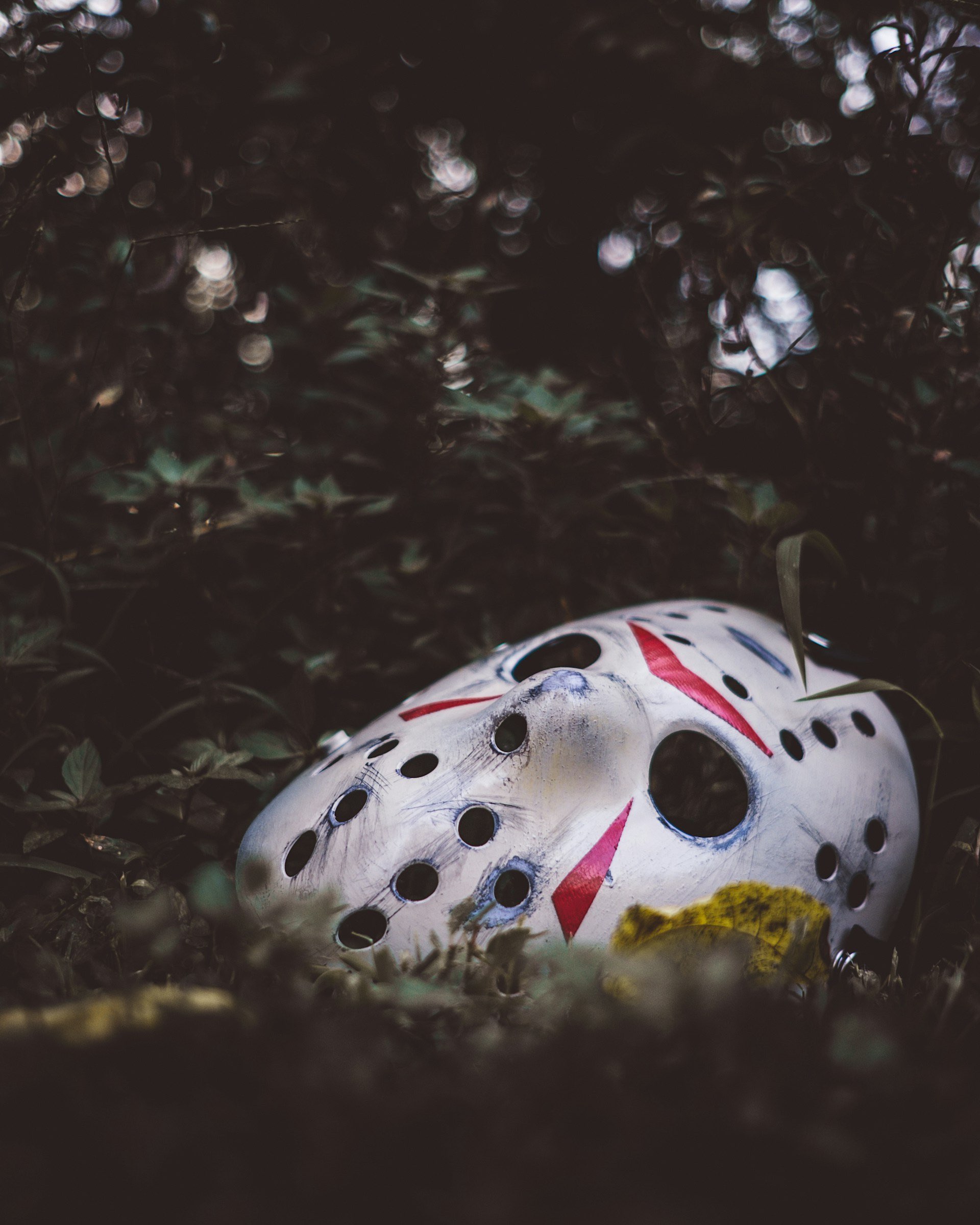 An image of Jason Voorhees hockey mask.