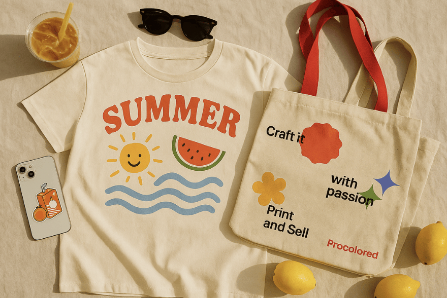 An image of printed designs for Procolored's FREE interactive pop-up experience.