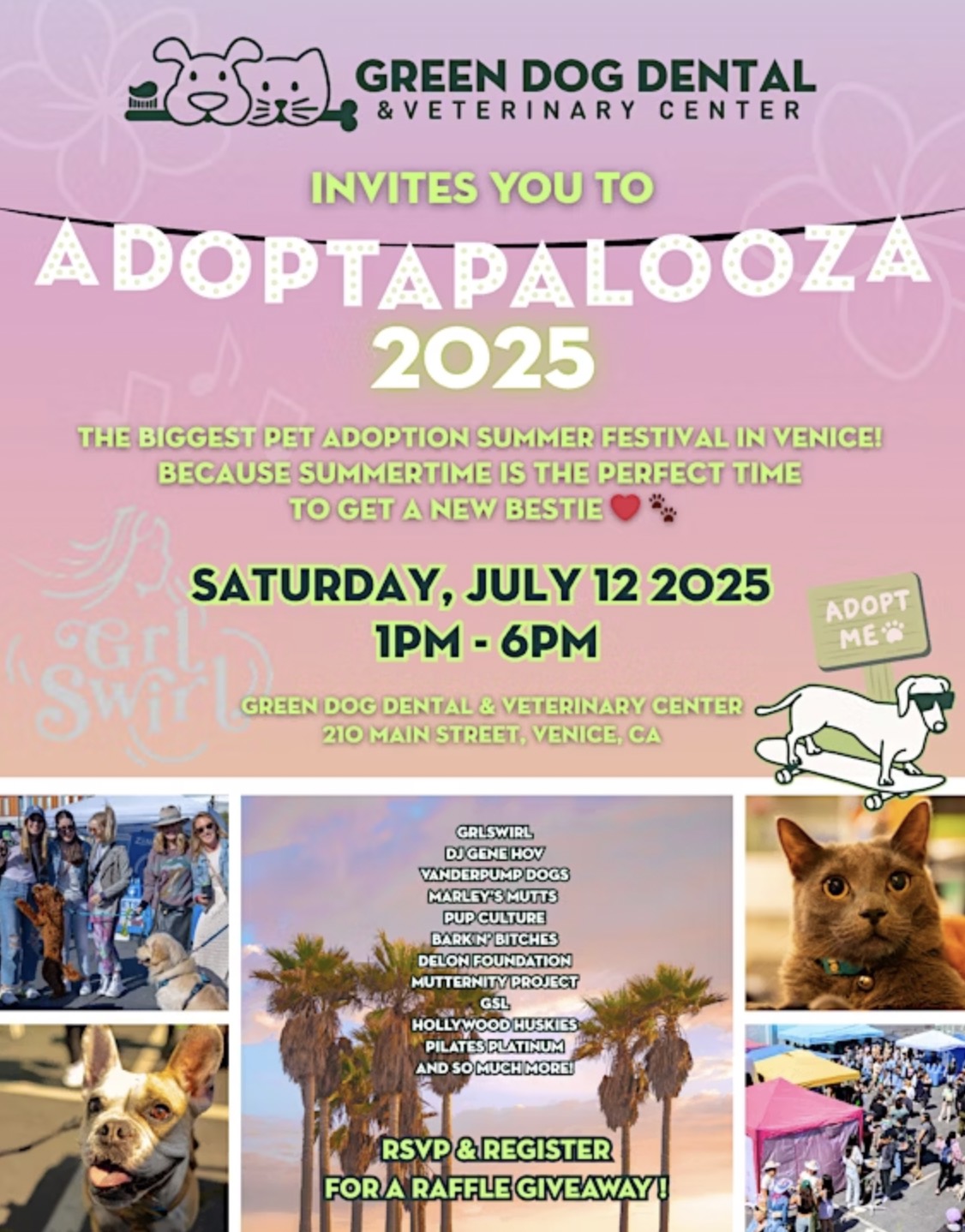 An image of the flyer for ADOPTAPALOOZA. 
