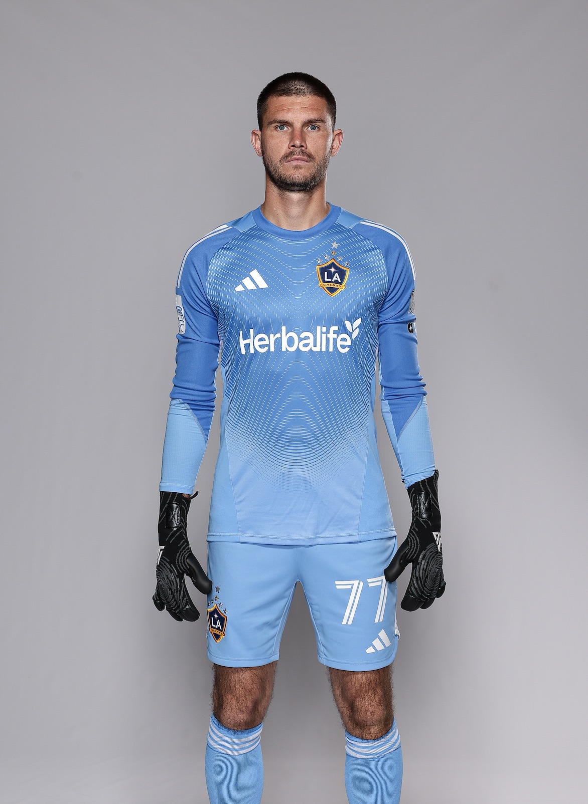 An image of the LA Galaxy goalkeeper John McCarthy.