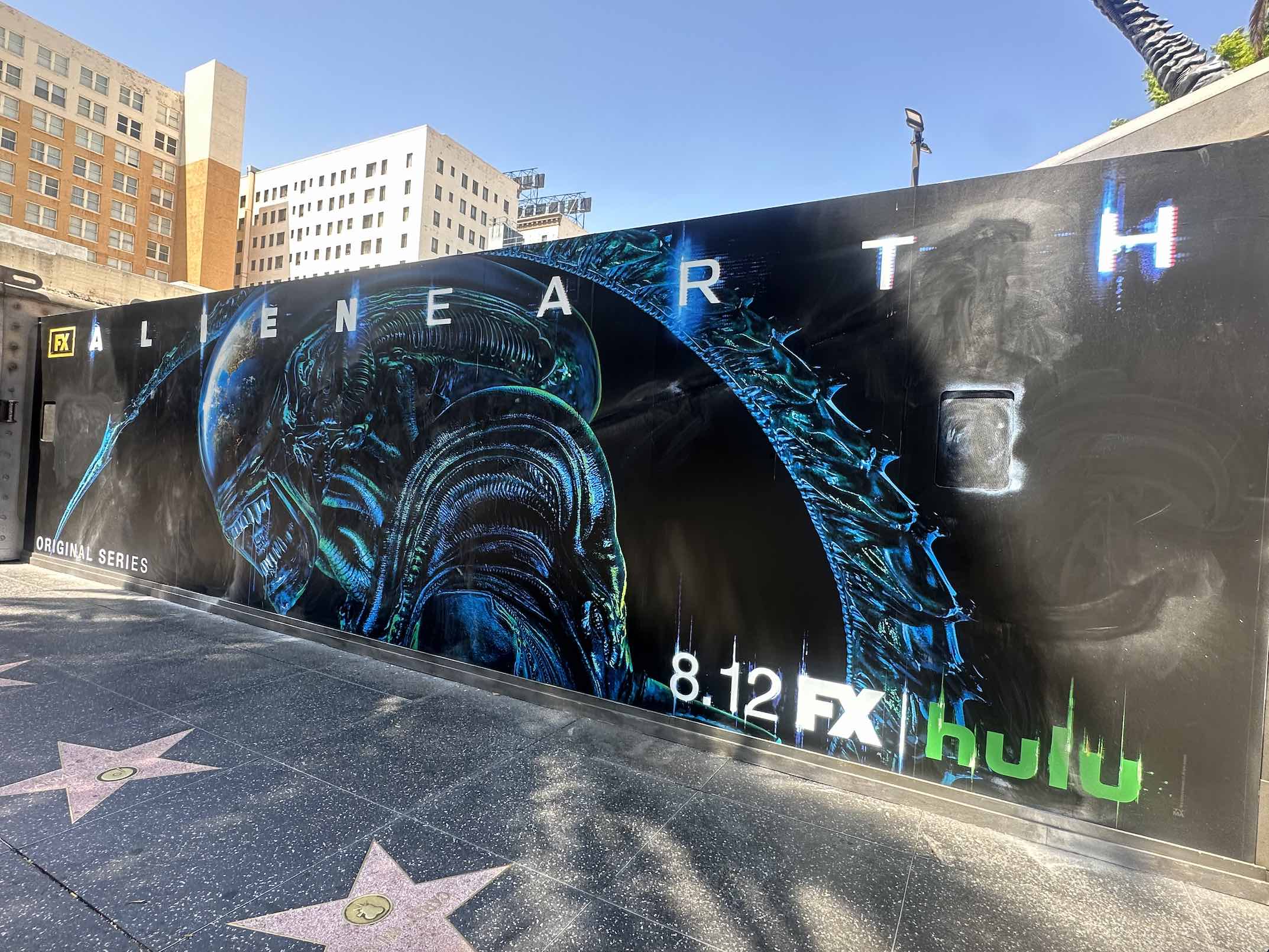 An image of a poster for the new show Alien:Earth.