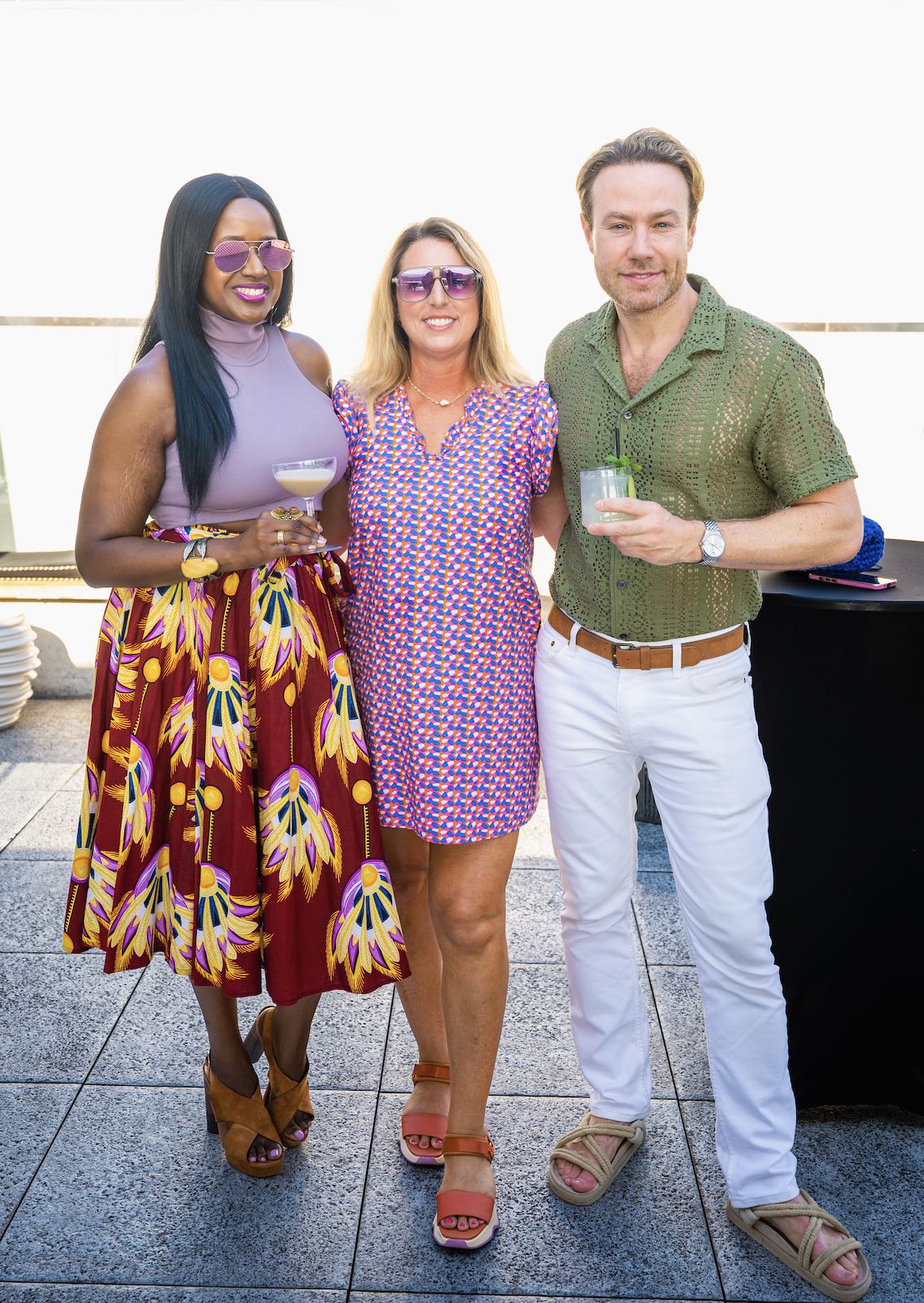 An image of lifestyle bloggers Ariel Johns, Melissa Curtin and Paul Zahn.